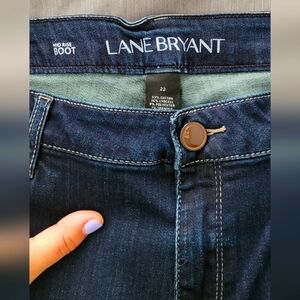 Dark Wash Mid-Rise Boot Cut Jeans | Lane Bryant | Size 22 | Like New